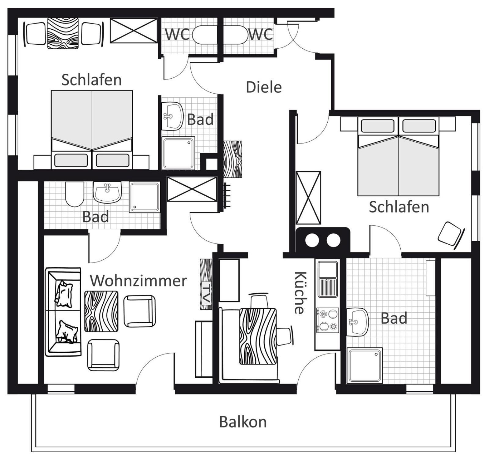 Gschwenderhaus Ferienwohnungen 오버스트도르프 객실 사진